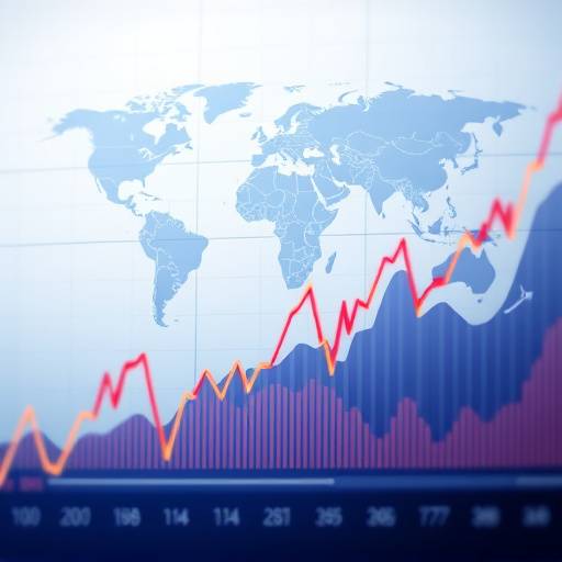 Grafico che mostra l'andamento dei principali indici di borsa a livello mondiale